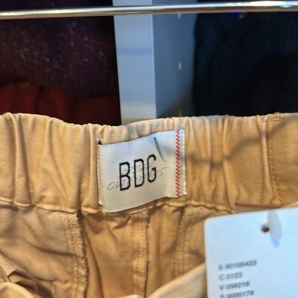 BDG khaki elastic back waistband wide leg trousers size XS NWT - Picture 2 of 4
